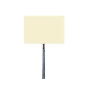 Kit Pré-enseigne vierge de 150 x 100cm alu composite 3mm avec angles arrondis, 2 rails de fixation au dos, mât 80x40mm x 3ml avec 2 brides de fixation. Orientation : portrait ou paysage.